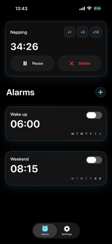 OpenAlarm iPhone screenshot