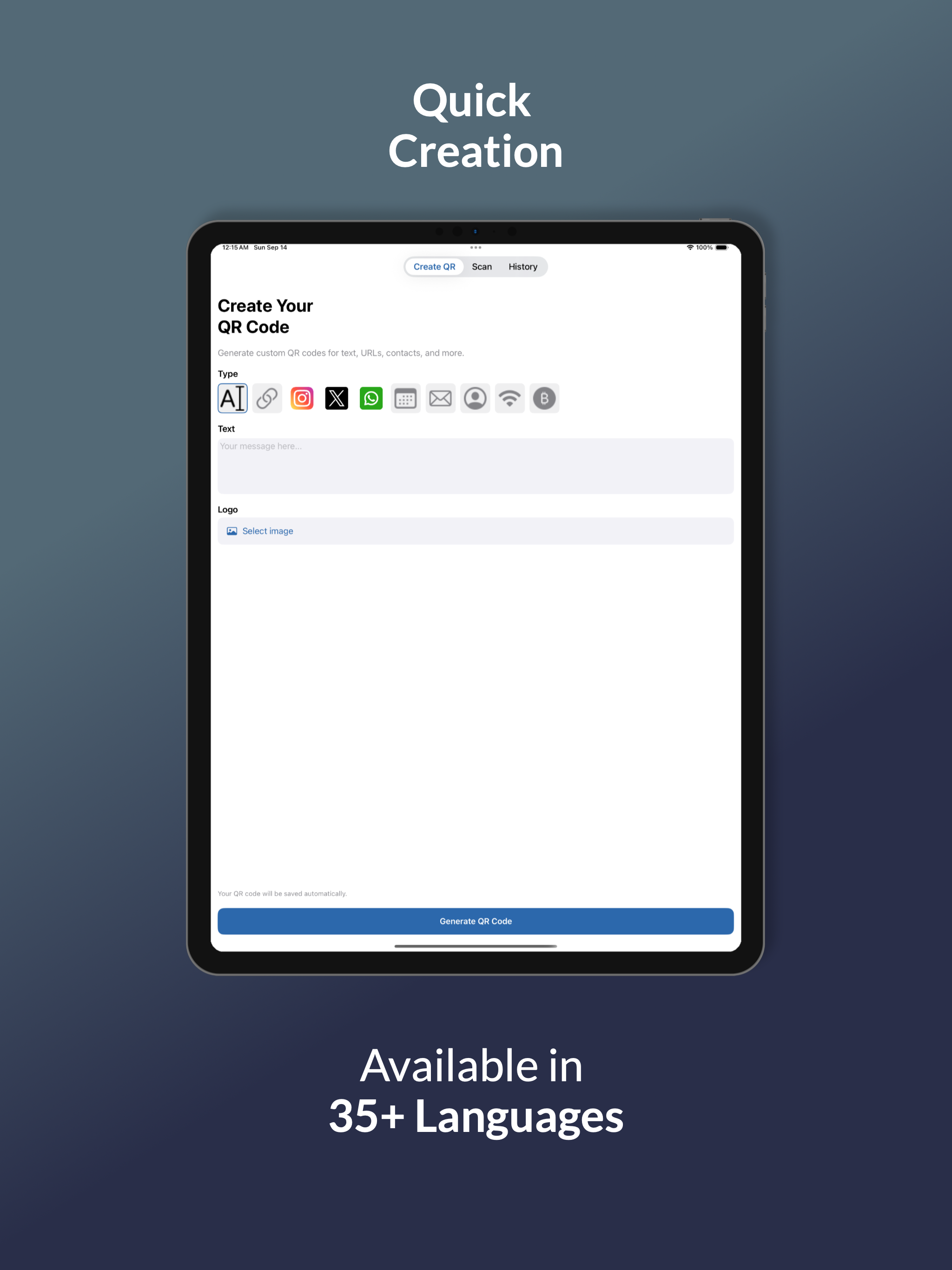 QuickQR: Code Scanner & Maker