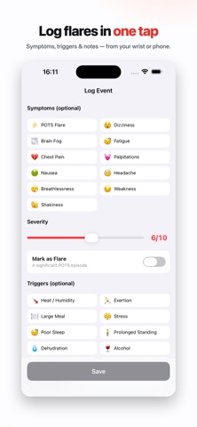 TickyTachy: POTs Heart Monitor Screenshot 8 of 9
