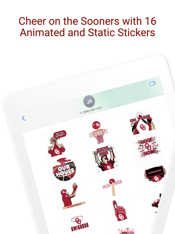 Screenshot #5 pour Sooners Sticker Pack 2024