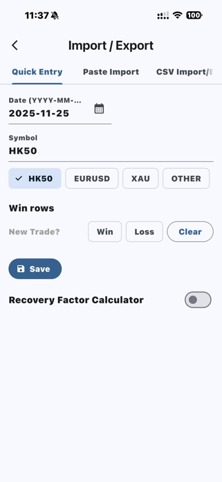 Trading Record Stats Screenshot 8 of 8
