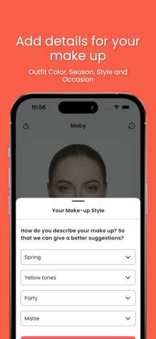 AI Makeup Assistant - Maby iPhone screenshot