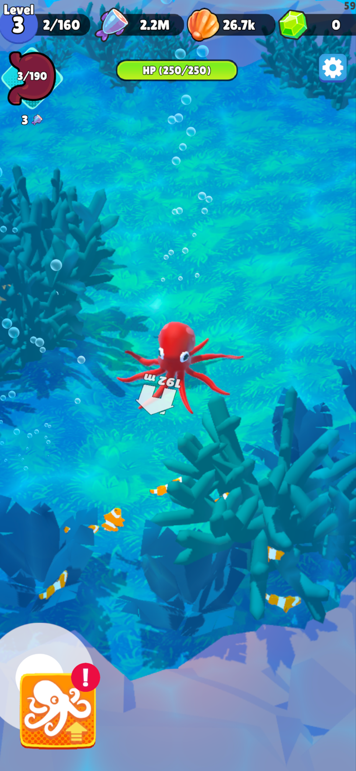 Octopus Idle Survival Game