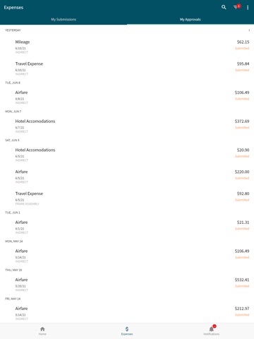 Epicor Expense Mgmnt Legacy iPad screenshot
