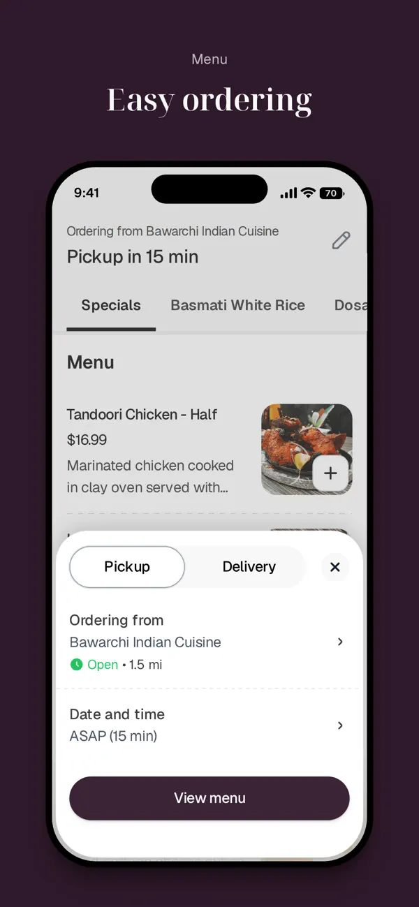 Screenshot #3 pour Bawarchi Indian Cuisine