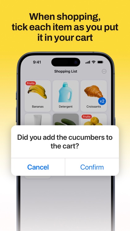 Potato: Shopping List
