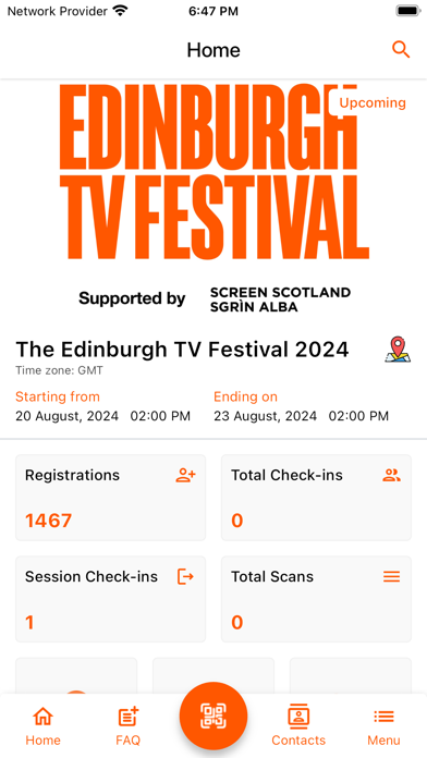 Screenshot #1 pour Edinburgh TV Festival App