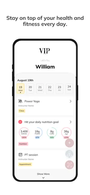 VIP Fitness Coaching screenshot 2