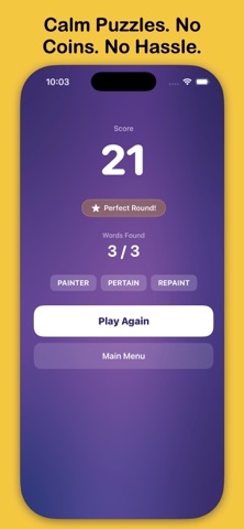 Scrambly Word Game iPhone screenshot