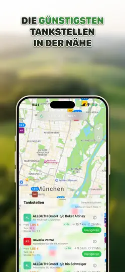 Screenshot von Spritpreise: Tankstellen auf dem iPhone 2
