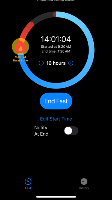 BurnFast Intermittent Fasting Screenshot