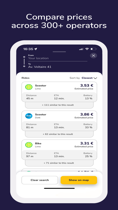 eScoot | e-scooters near you Screenshot