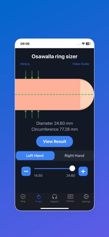 osaring sizer screenshot