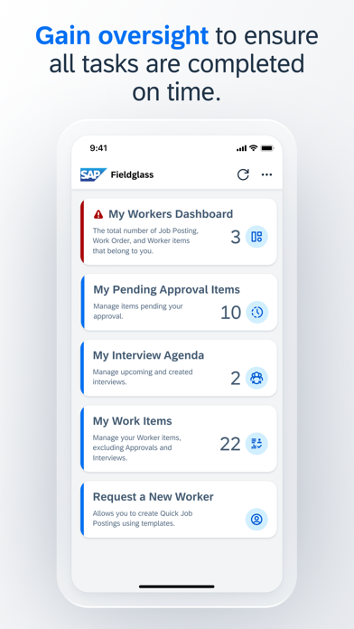 Screenshot #1 pour SAP Fieldglass Manager Hub