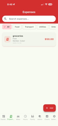 FamilyBookeeping screenshot