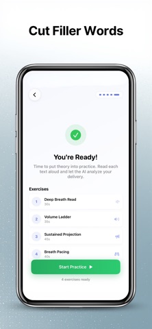 Speech AI Coach: Speak Clearly iPhone screenshot