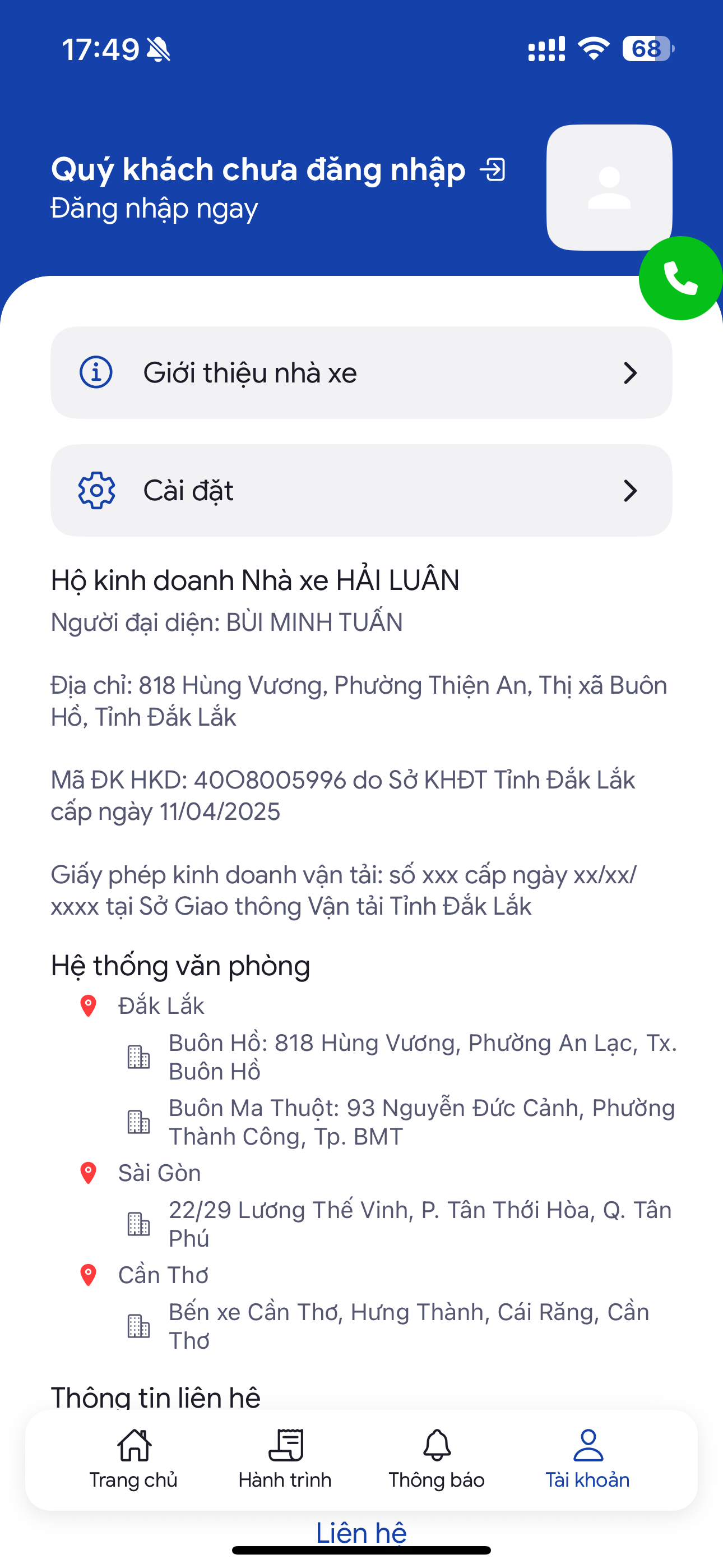 Nhà xe Hải Luân