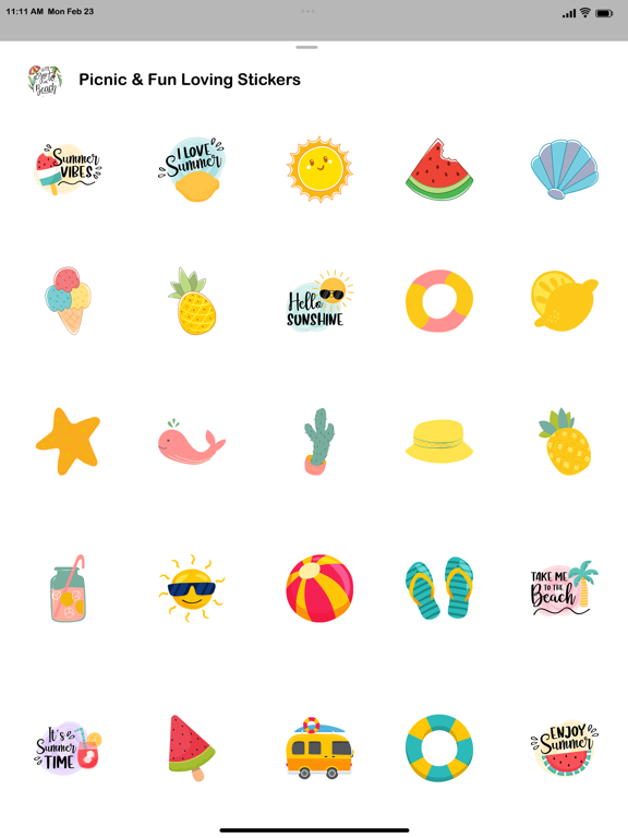 Screenshot #5 pour Picnic & Fun Loving Stickers