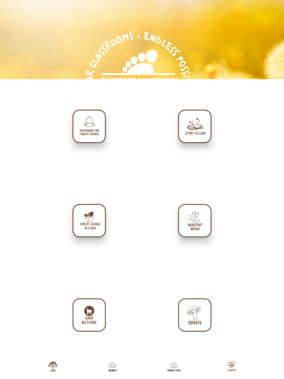 Barefoot University iPad screenshot