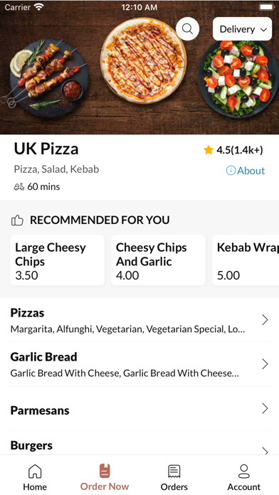 UK Pizza.. Screenshot