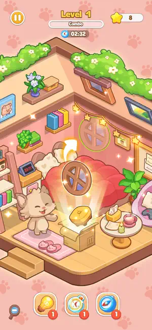 Cozy Cat Room: Decor & Relax screenshot 1