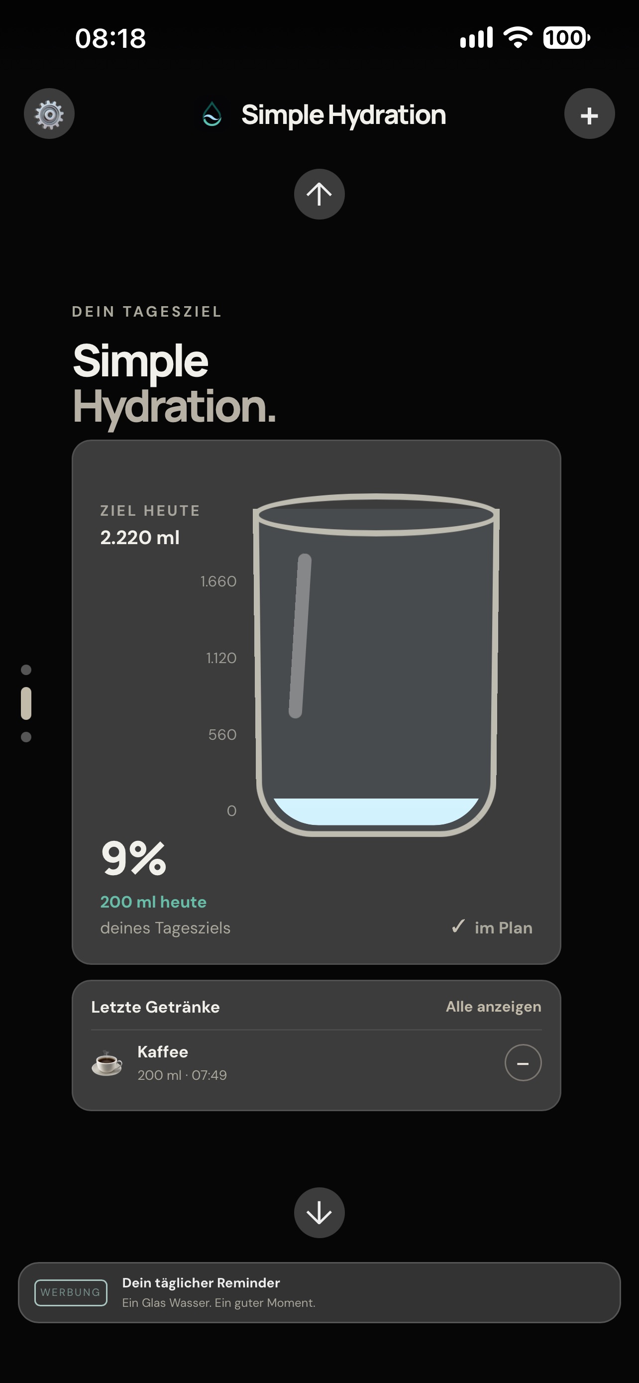 Screenshot 2 of Simple Hydration