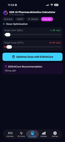 EGK AIPharmaCalc screenshot