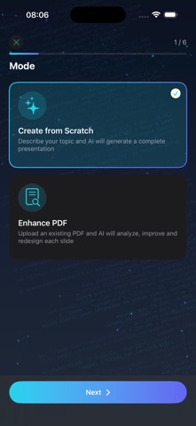 Slyde — AI Presentations iPhone screenshot