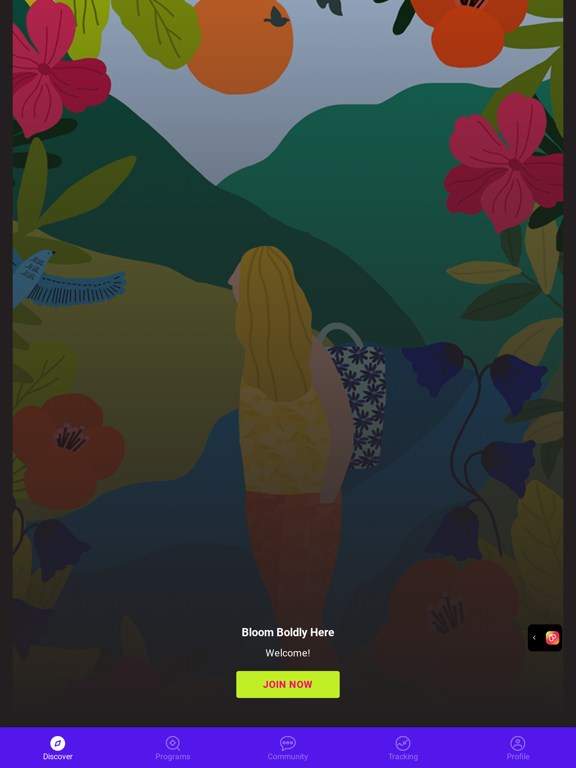 Bloom Boldly iPad screenshot 1 - Lifestyle app