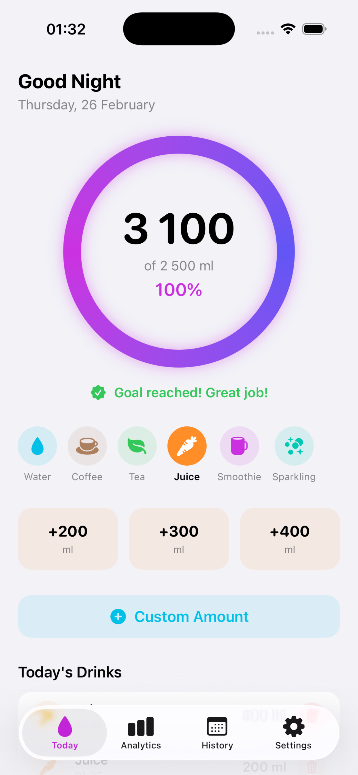Drink Water Hydration Log App screenshot 10