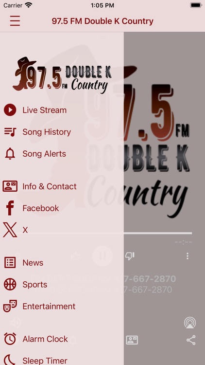 97.5 FM, KNMO Double K Country