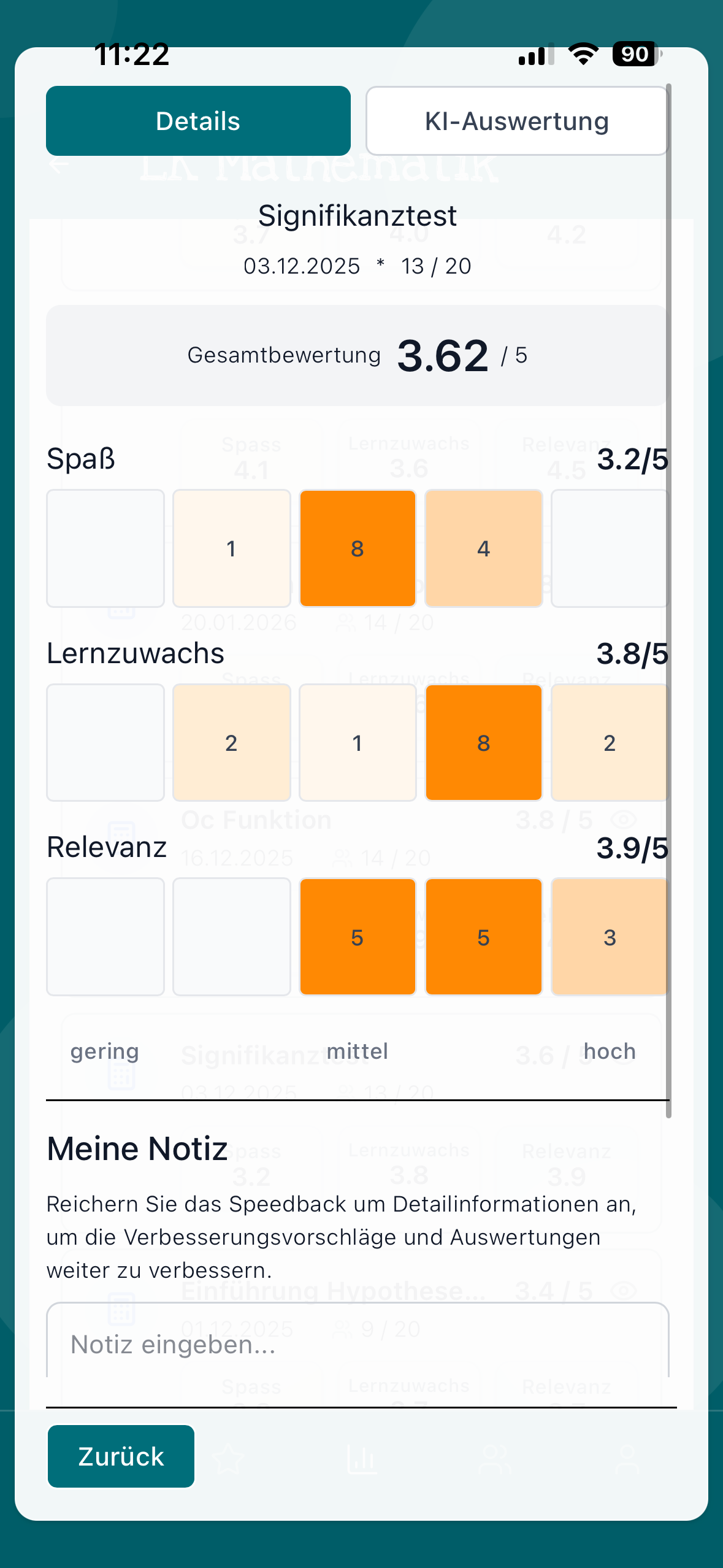 Speedback - Feedback per Swipe