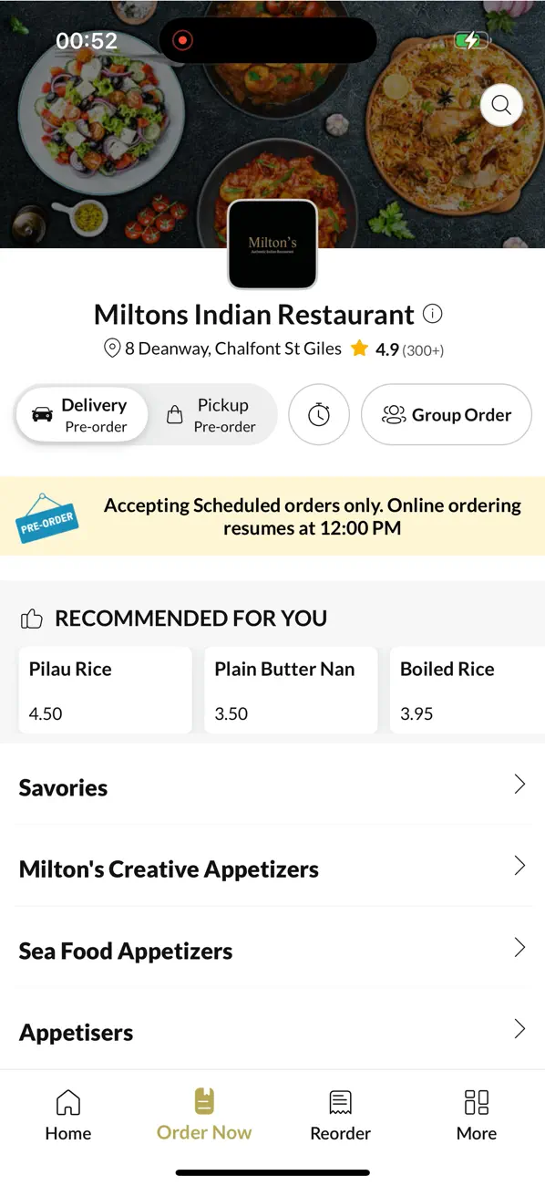 Screenshot #2 pour Miltons Indian Restaurant