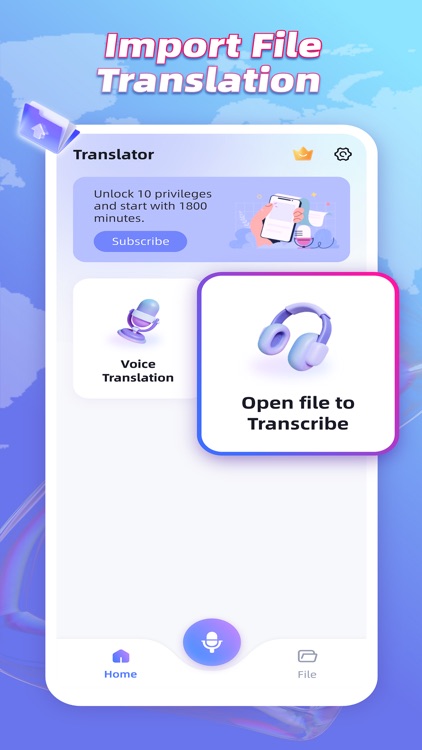 Voice Translator, Transcribe