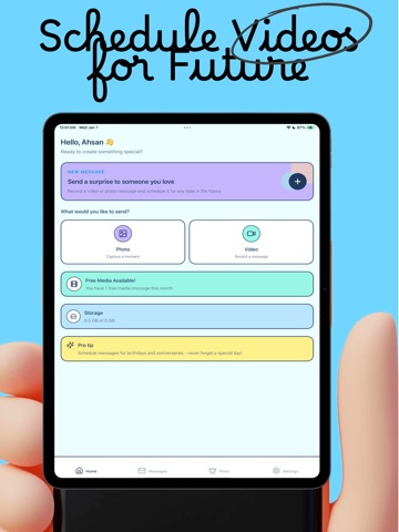Future Self Messages - Waymark iPad screenshot