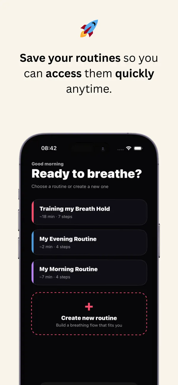 #5. Breath Routine (iOS) Przez: Ahmed Khelifi