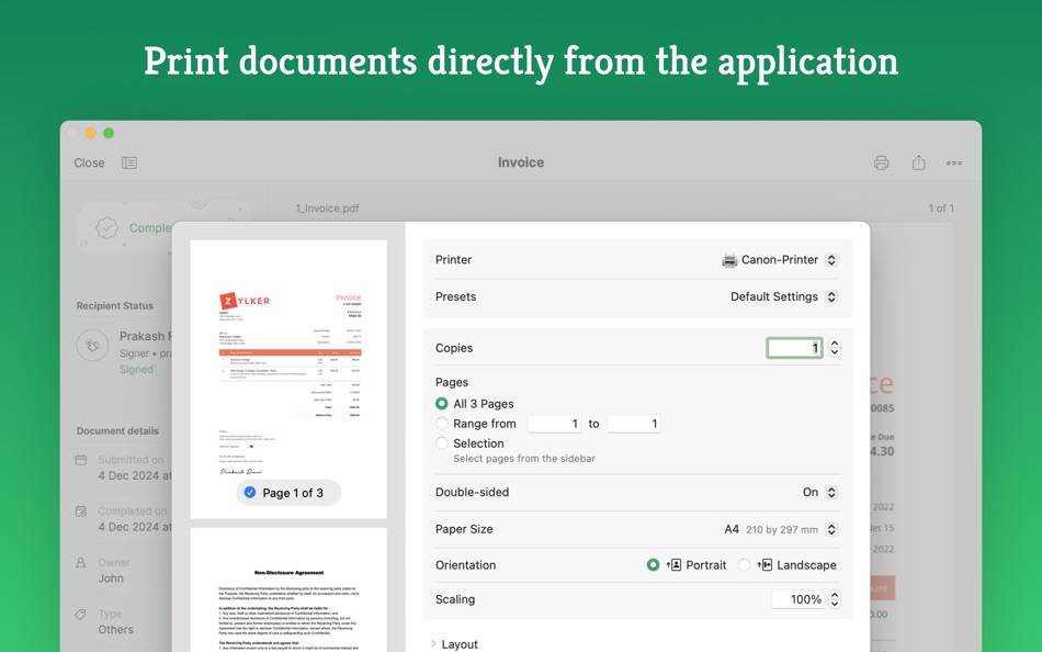 #5. E-signature app - Zoho Sign (macOS) 由: Zoho Corporation