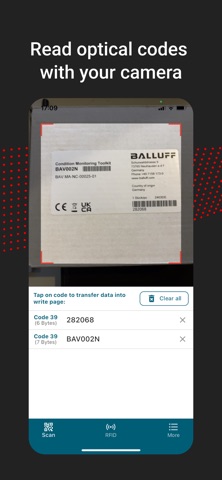 Balluff RFID screenshot