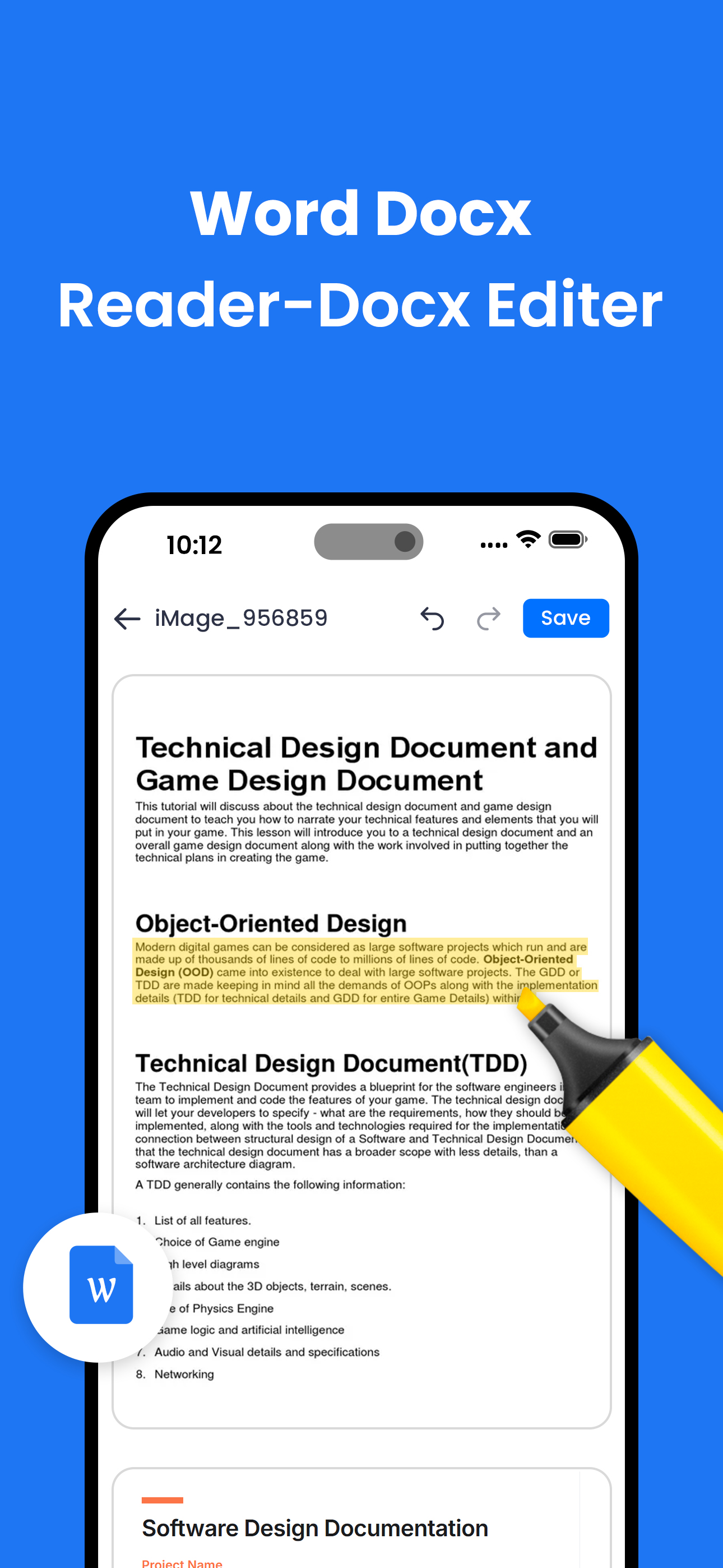 Document Reader: PDF, DOC,XLSX screenshot 3