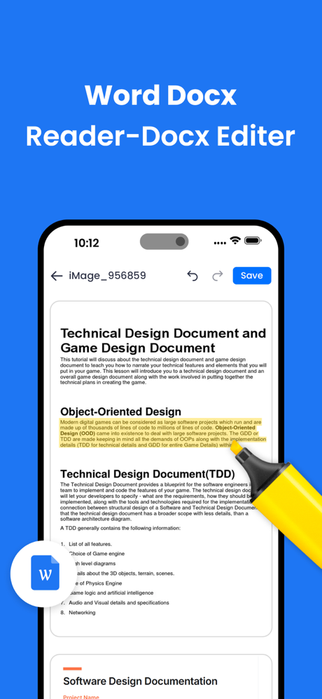 Document Reader: PDF, DOC,XLSX screenshot 3