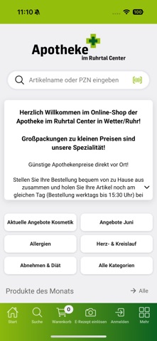 Apotheke im Ruhrtal Center screenshot