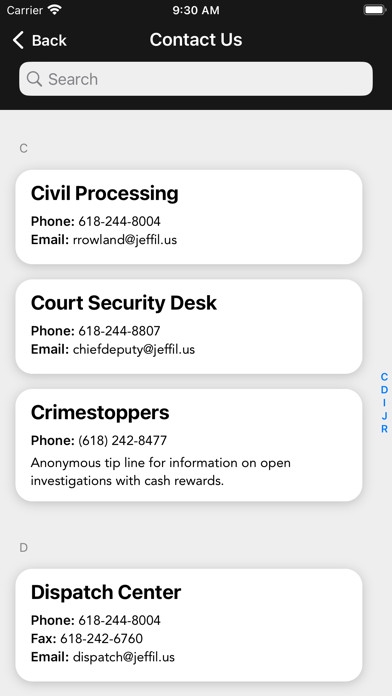 Jefferson County Sheriff IL Screenshot