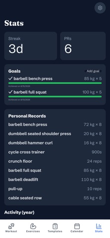 Repsheet: Workout Tracker Screenshot 3 of 3