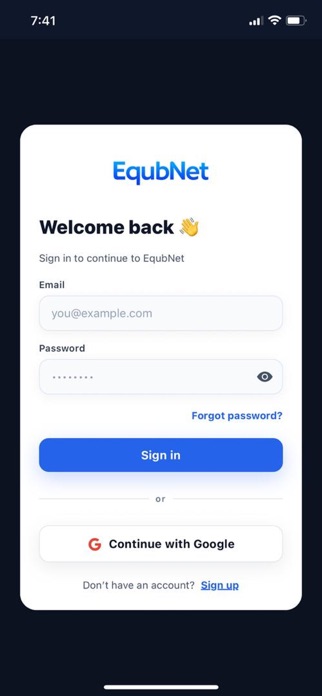 EqubNet Screenshot 1 of 7