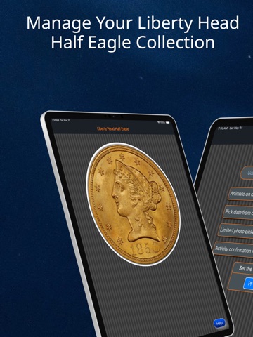 Liberty Head Half Eagle iPad screenshot
