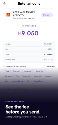 Transa.io screenshot