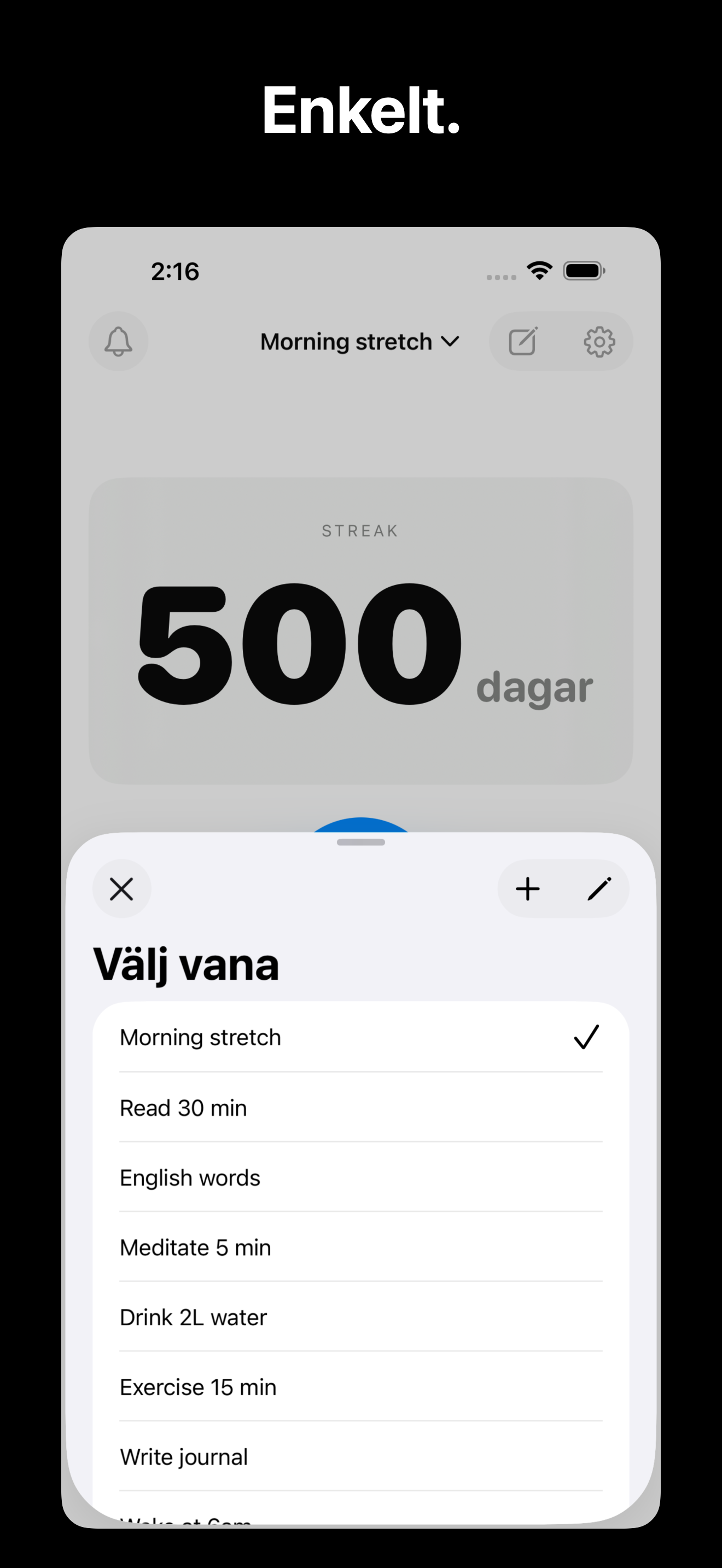 KeepGoing - Habit Tracker iOS screenshot 5 showing app interface