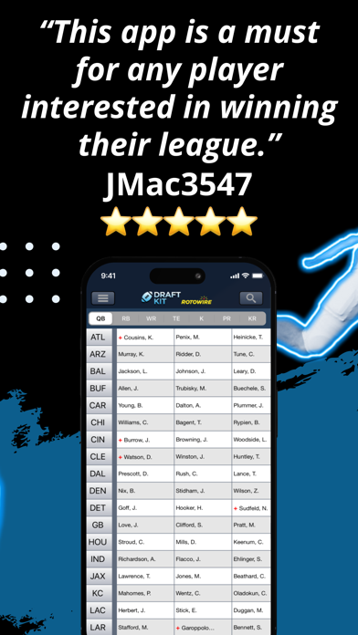 Fantasy Football Draft Kit '24 Screenshot