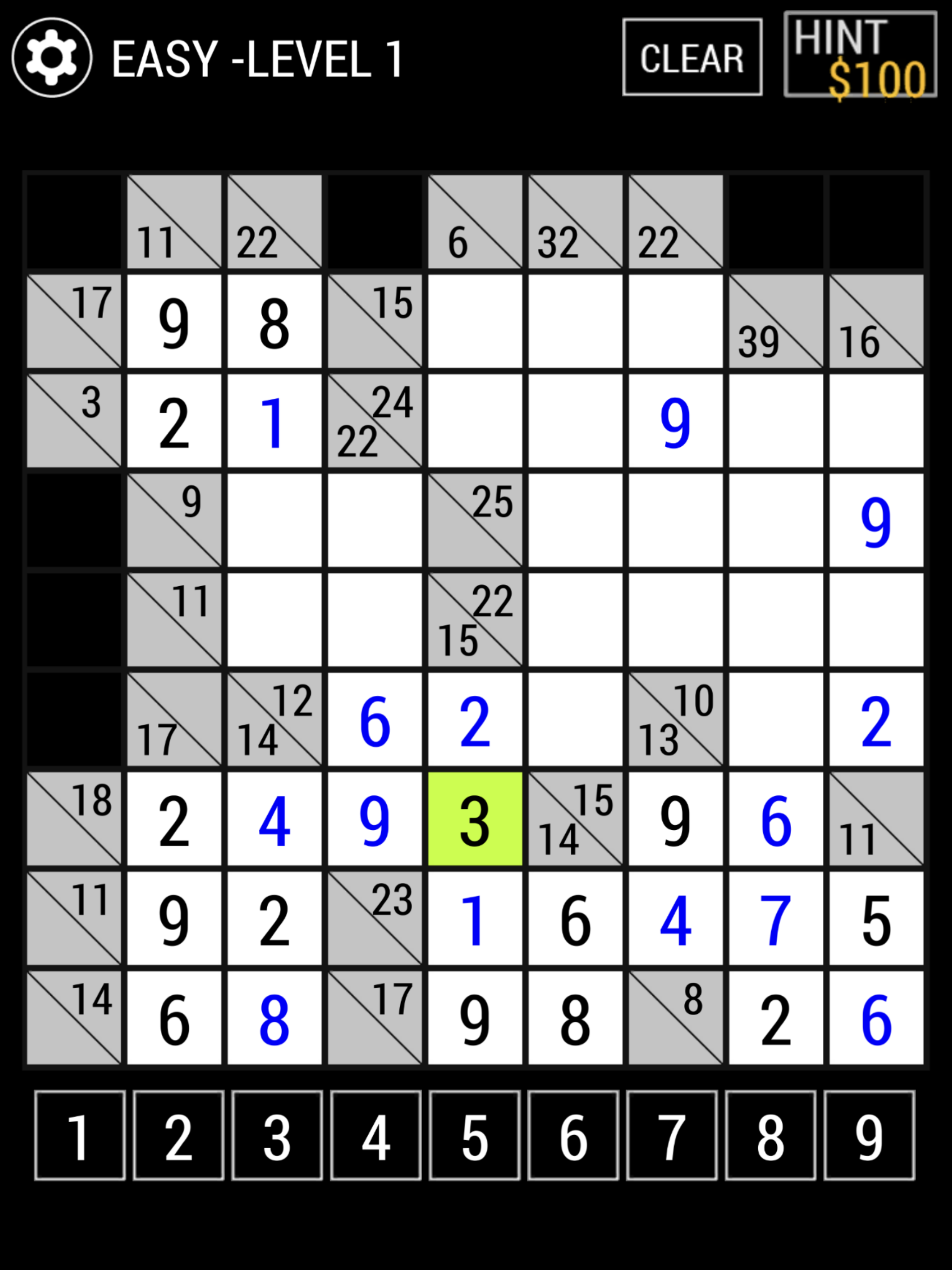 Kakuro Puzzle