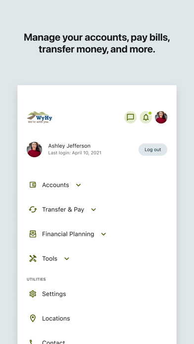 WyHy Mobile Banking Screenshot